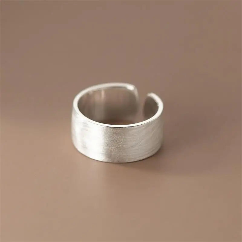 XIYANIKE Simple Wide Open Cuff Finger Rings For Women Girl Korean