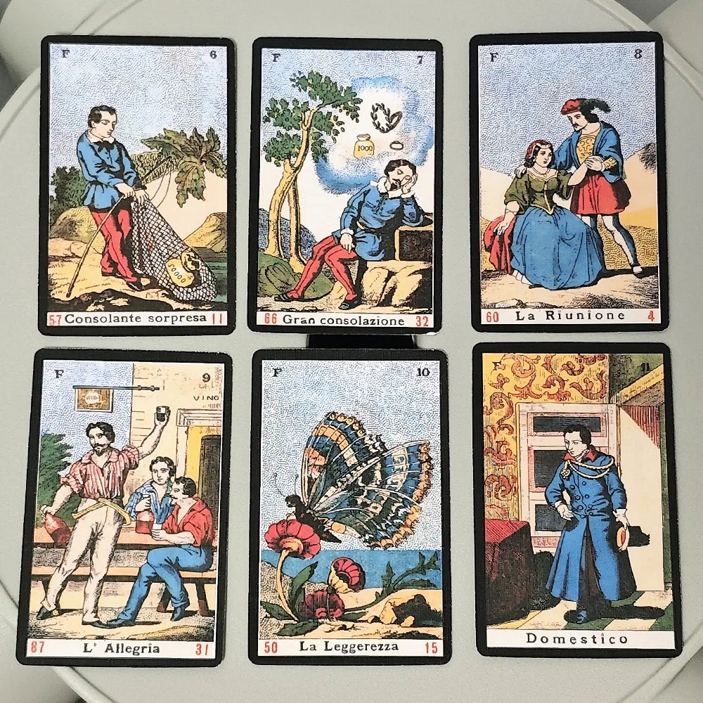 52 Pcs Oracle Sibyl Cards 9*6cm Every Day Oracle Deck Sibilla Italian