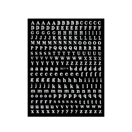 2-9mm Alphabet Letters Numbers Decor Stickers Gold Silver Epoxy Resin
