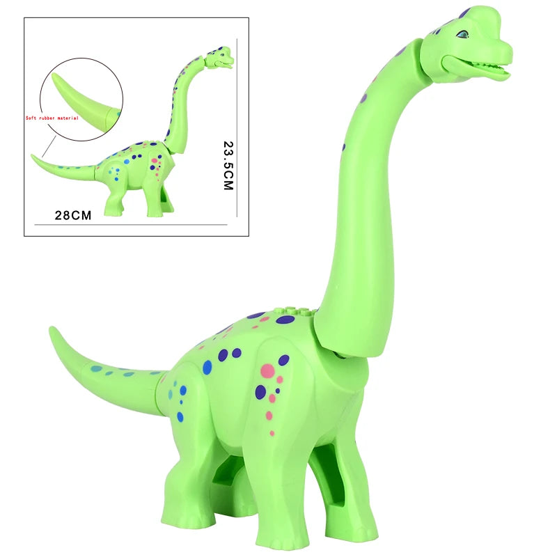 MOC Jurassic Dino Brachiosaurus World Building Kits Bolcks Bricks