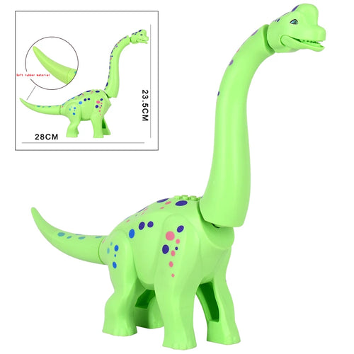 MOC Jurassic Dino Brachiosaurus World Building Kits Bolcks Bricks