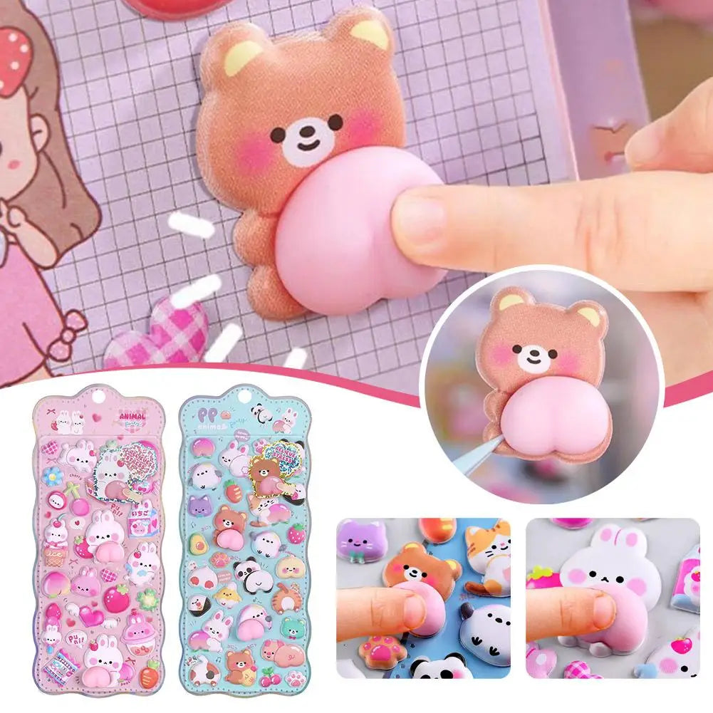 Kawaii Cartoon Soft Cute Little Rabbit 3D Pinching Relaxing Butt