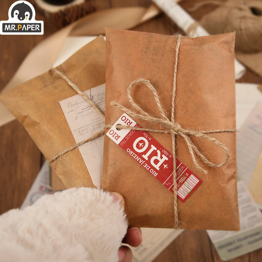 Mr.paper 10pcs/set Vintage Kraft Paper Envelope Creative Nostalgic
