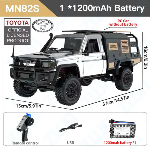 ZWN MN82 MN82S LC79 1/12 Full Scale RC Pickup Short Truck 4WD Remote