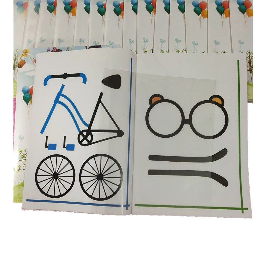 3D Printing Pen Drawing Book Reusable Colorful 22/40 Patterns Thick