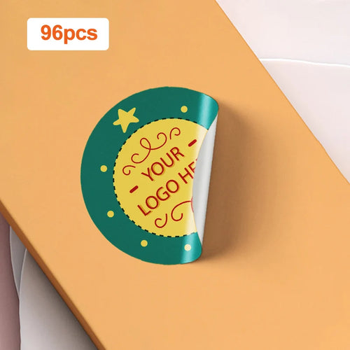 Customizable Photo Stickers with Multicolor Logos - Durable Waterproof