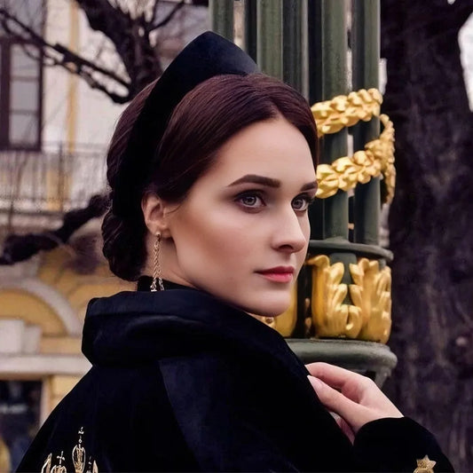 1PC Velvet Smooth Headband for Women,Winter Leisure Vintage Headband