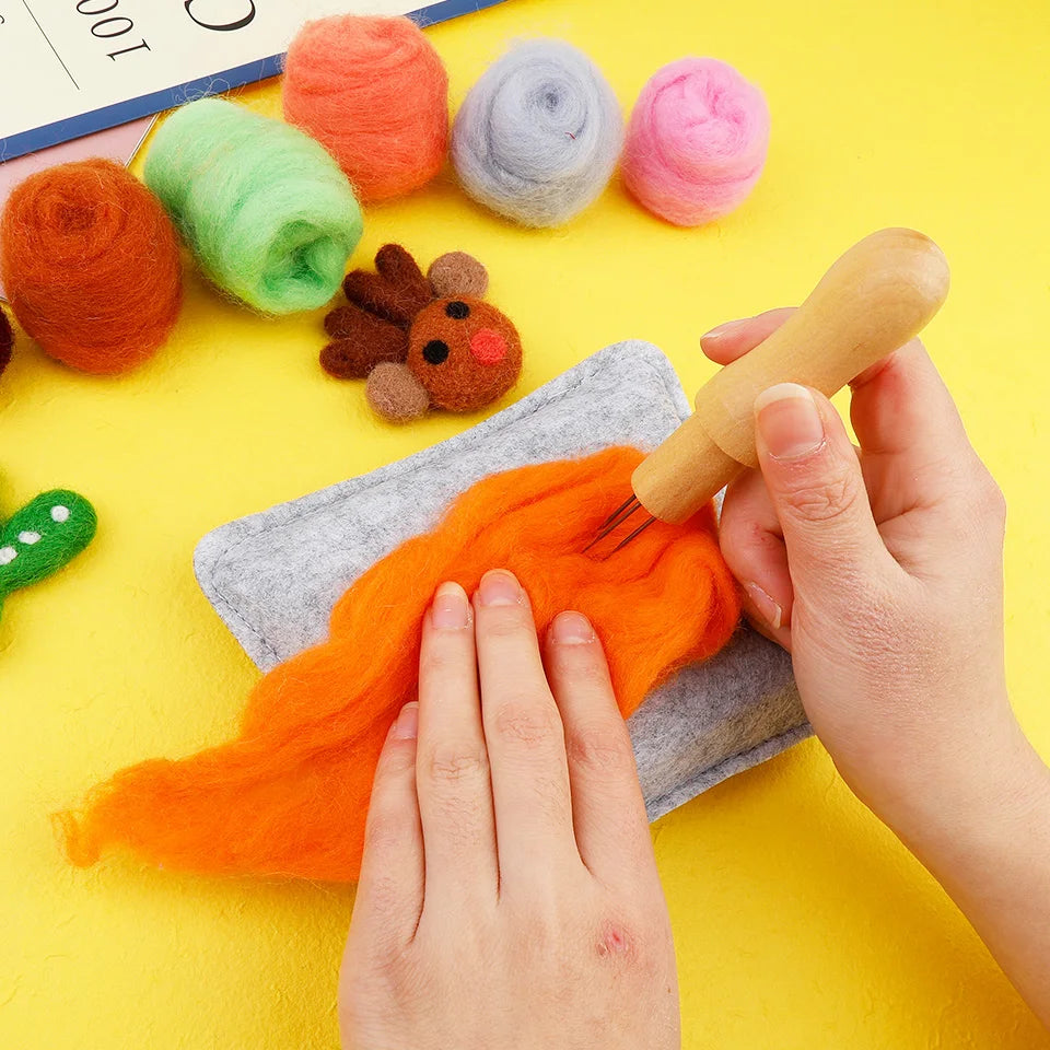 BUDDUR 1PC Wool Felting Pad Needle Felting Poked Pad Wool Felt