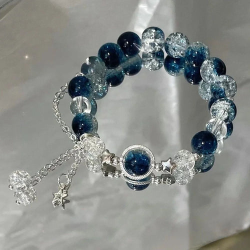 New Simple Beads Crystal Bracelet For Women Girls Korean ins Flower