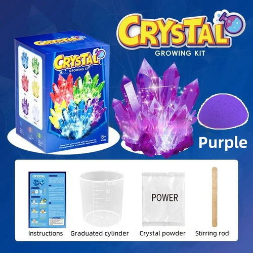Crystal Growing Model, Science Kit, A Variety of Colors of Crystal