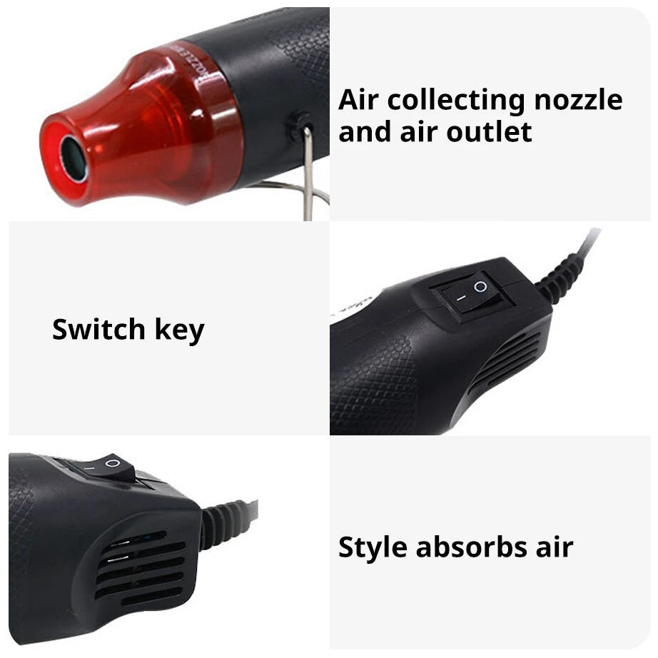 220/110V EU US Mini Hot Air Gun Soldering Tool with Supporting Stand