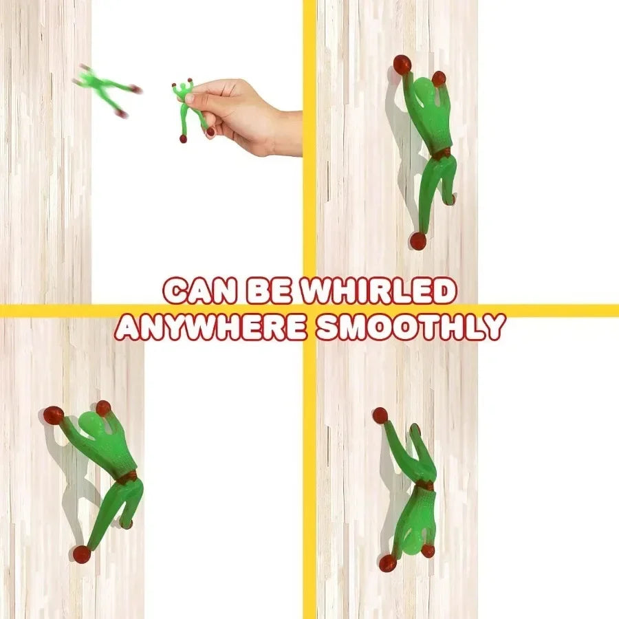 10/100Pcs Novelty Sticky Wall Climbing Climber Men Kids Boy Birthday
