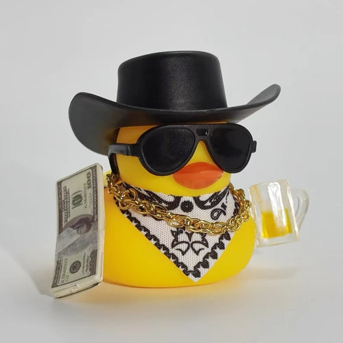 Cowboy Rubber Duck Car Ornament for Jeep Duck Car Dashboard