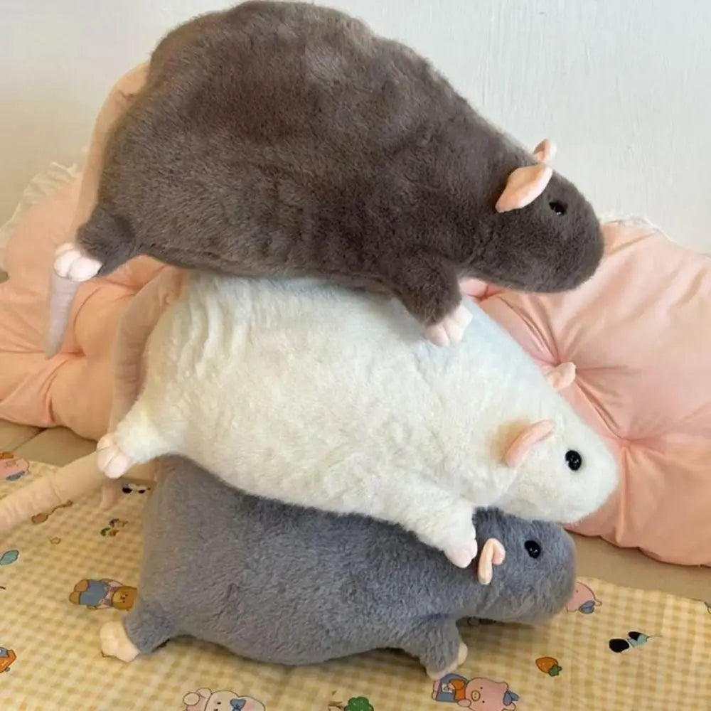 Cute 35/50cm Mouse Doll Plush Oversized Flower Branch Rat Doll Cartoon