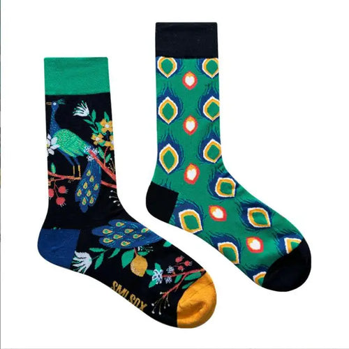 1 Pair Man Women Sock Original AB Tide Socks Colorful Cat Dog Koala