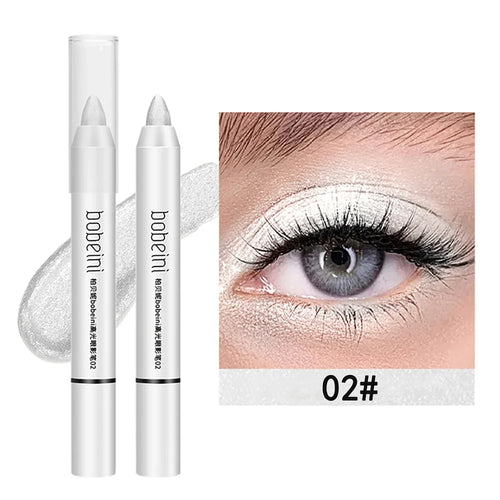 Matte Eyeshadow Stick White Eyeliner Shimmer Silver Highlighter Pen