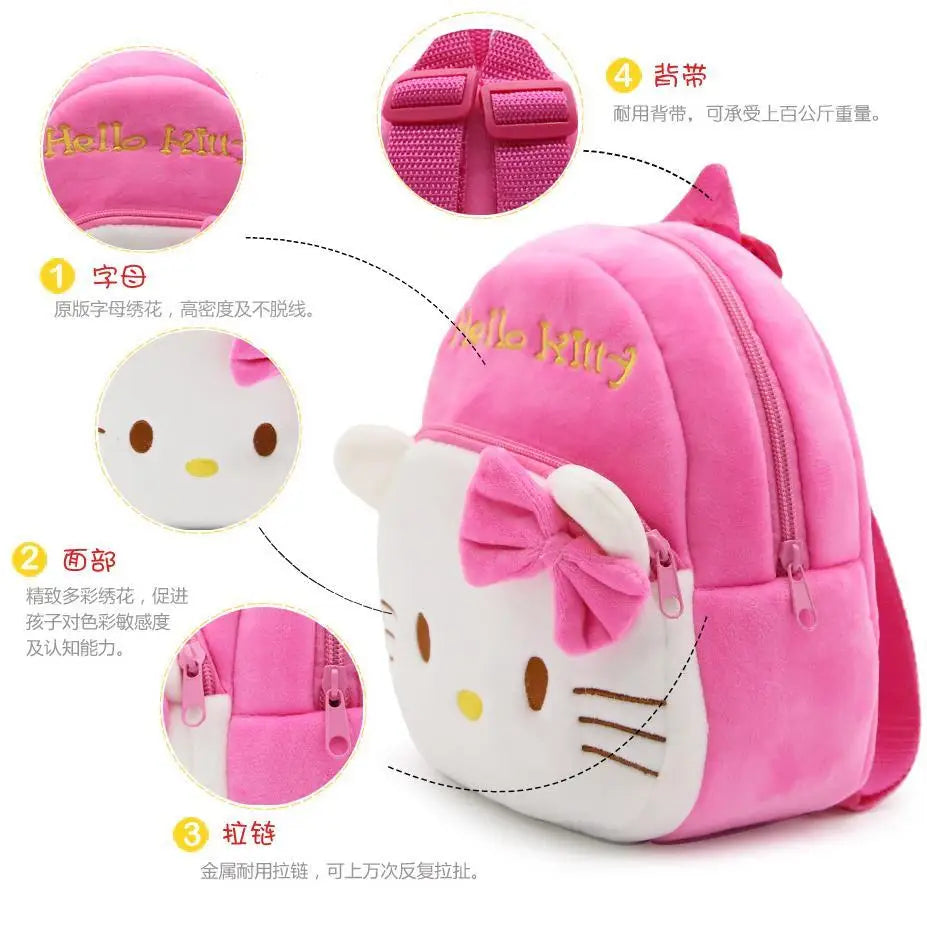 Hello Kitty Anime Cute Backpack Cartoon Plush Backpack Kindergarten