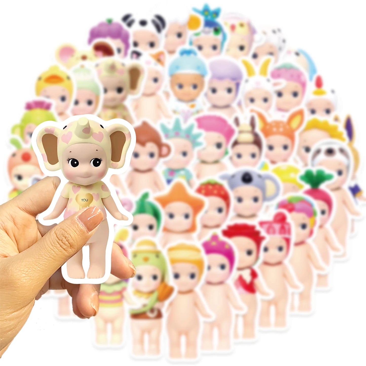 50PCS Sonny Angle Dolls Stickers Waterproof Sticker Classic Toys DIY