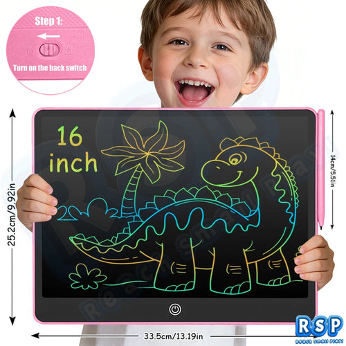 16/12/10.5/8.5Inch LCD Writing Tablet Color Drawing Board Doodle