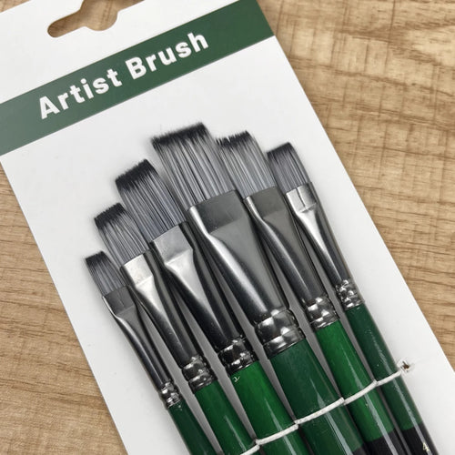 Yutiars Professional Artist Paint Brush Set - 6 PCS, Nylon Bristles