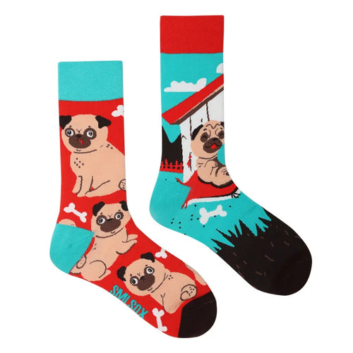 1 Pair Man Women Sock Original AB Tide Socks Colorful Cat Dog Koala