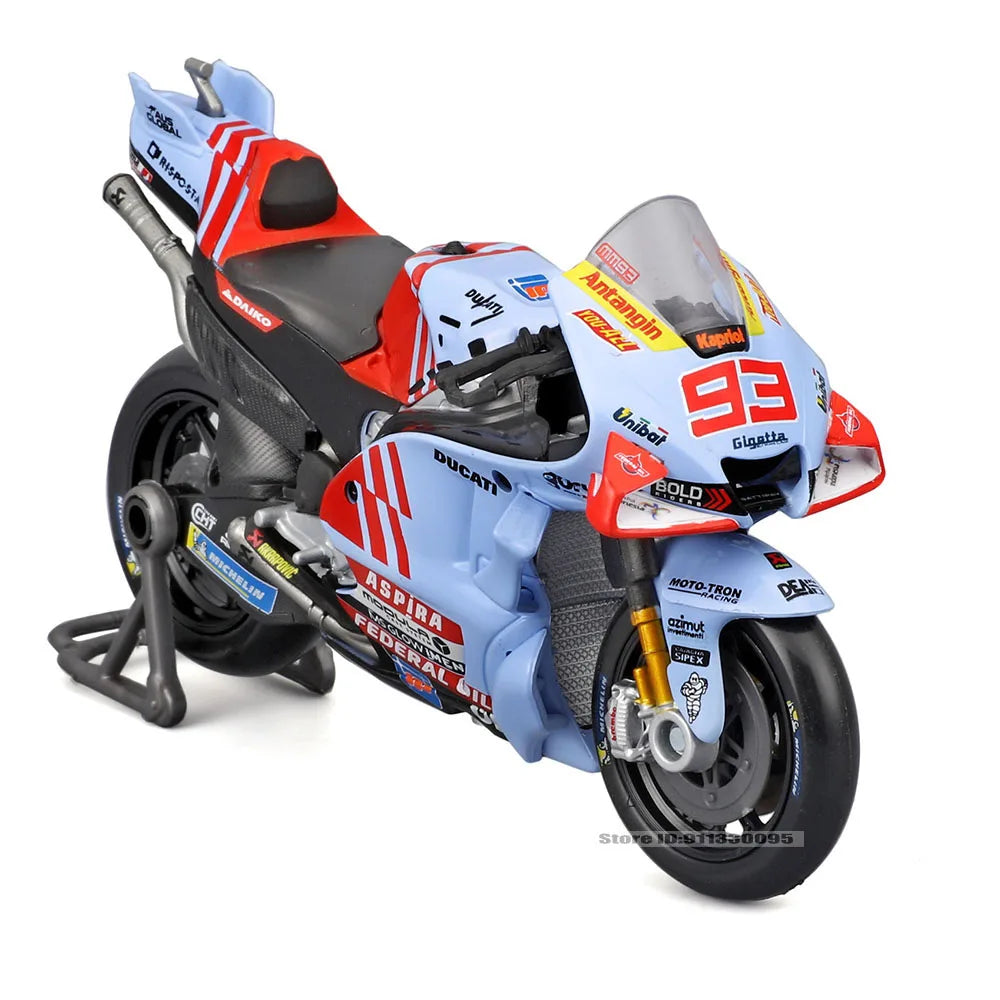 Maisto 1:18 2024 Gresini Racing MotoGP #93 Marc Marquez #73 Alex