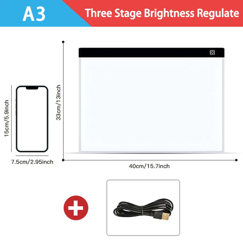 A3/A4/A5 Level Dimmable Led Drawing Copy Pad Board Children's Toy