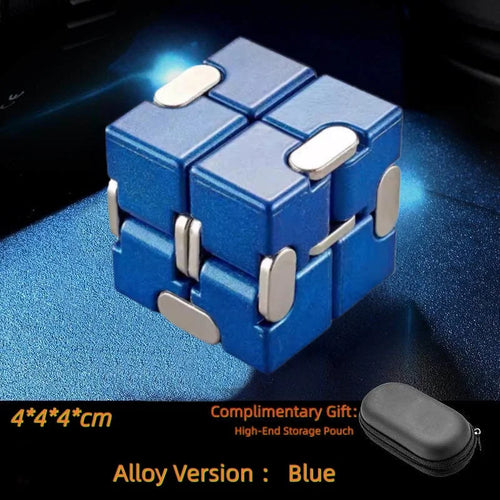 Alloy&Plastic Infinity Cube Fidget Toy Ultra-Durable Sensory Stress