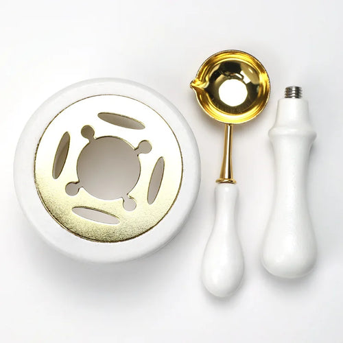 2/3pcs Wax Seal Set Wood Wax Melting Lacquer Furnace With
