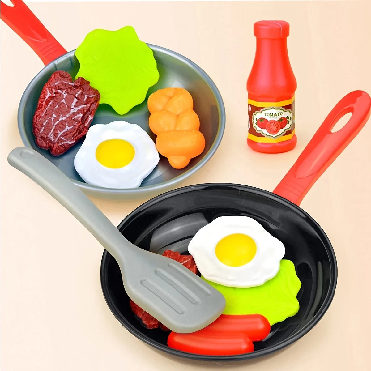 8PCS Children Kitchen Food Toys Simulation Cookware Game Set Pretend