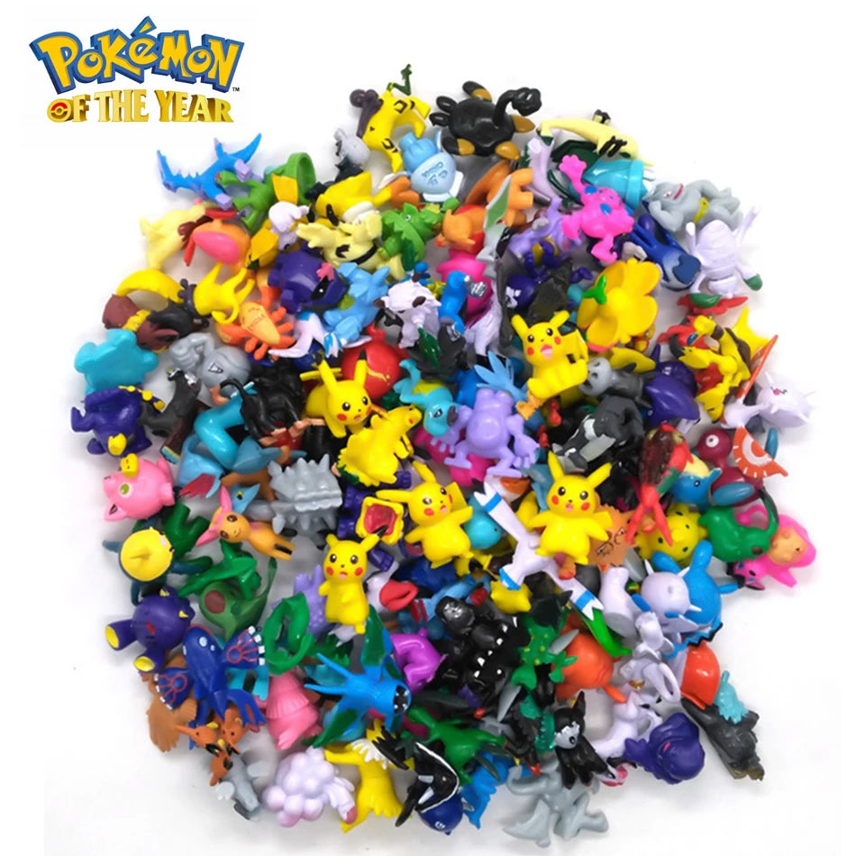 24-144 Pcs Pokemon Action Figure 2-3CM Not Repeating Mini Figures
