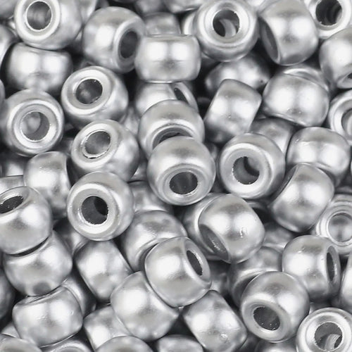 100/400pcs 6x9mm Solid Color Large Hole Pony Beads DIY Jewelry Making