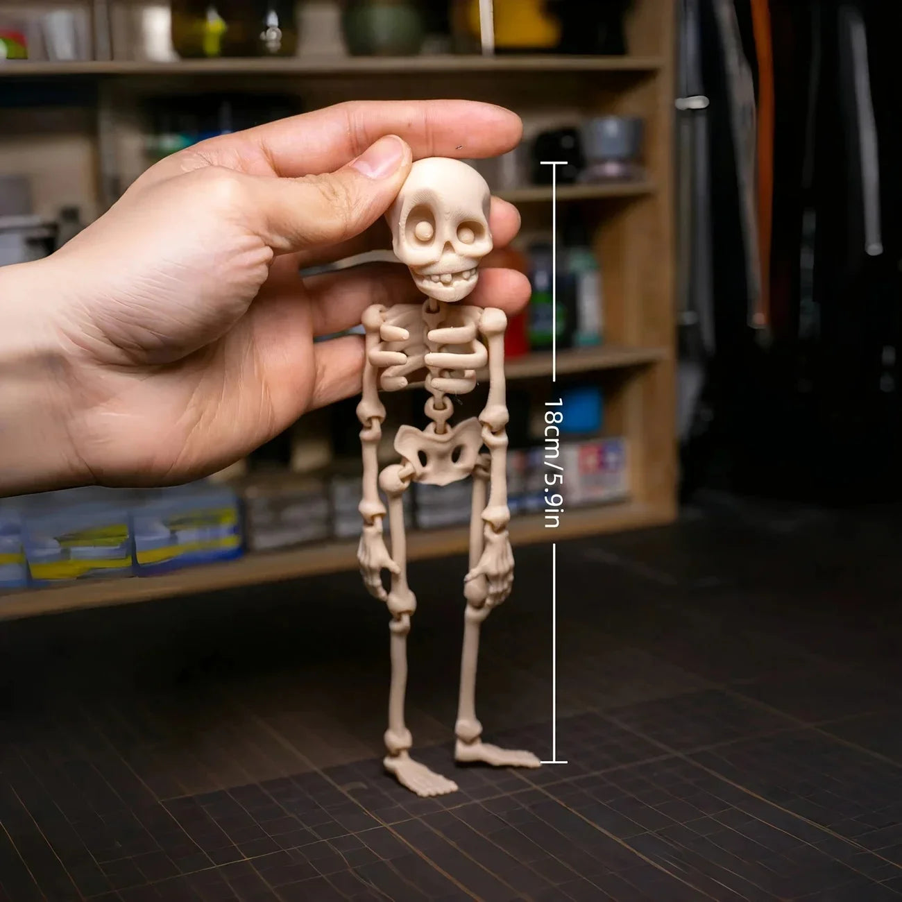 1Pc Magnetic Poseable Skull Fridge Magnet Funny Halloween Gift Easter