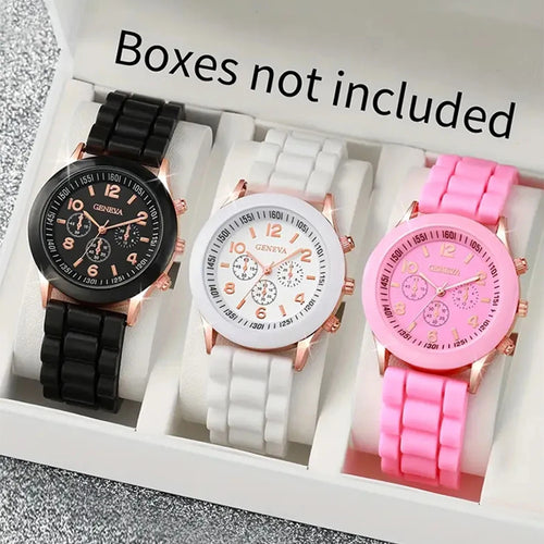 2Pcs Luxury Women's Watch Set Fashion Luxury Elegant Alloy Wristwatch