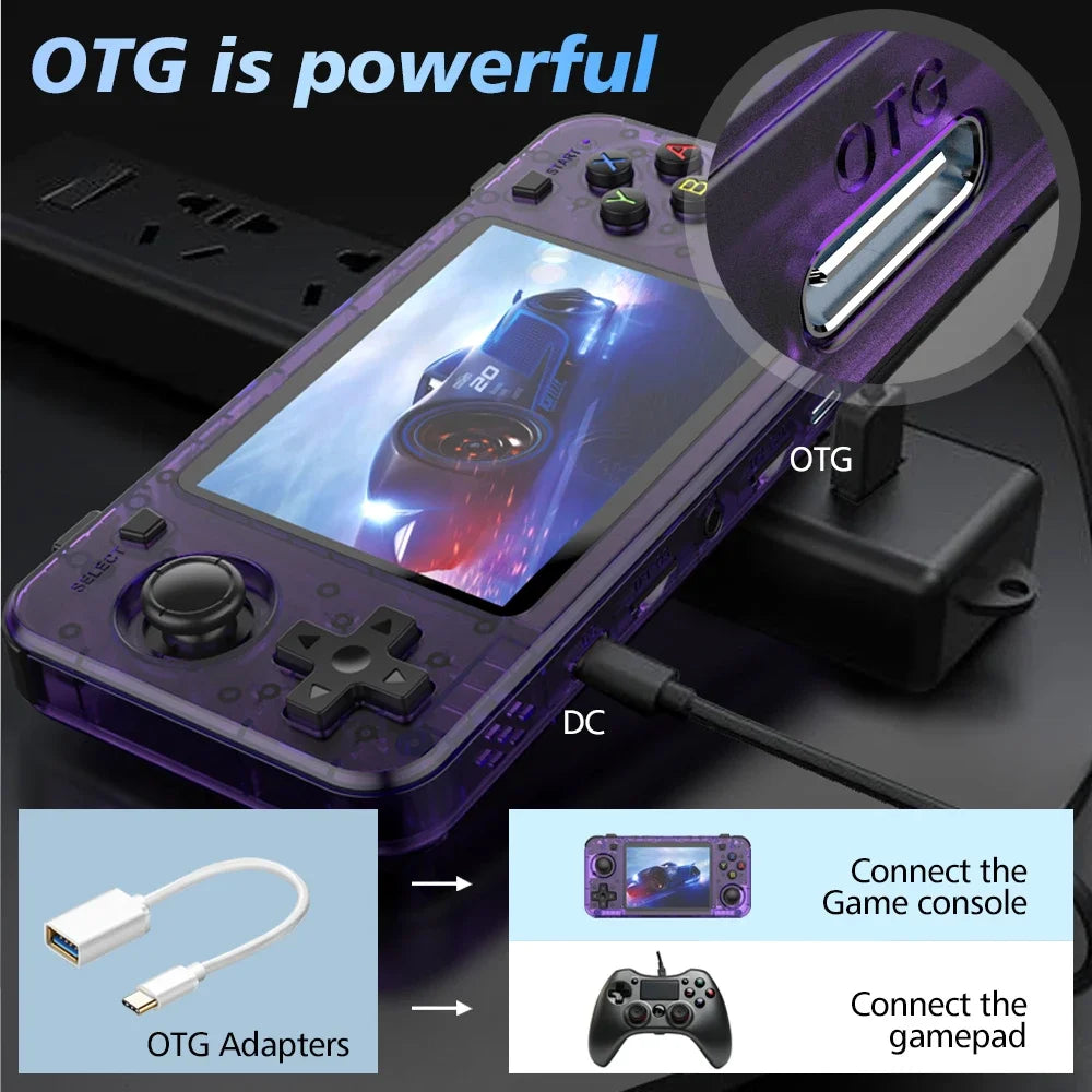 R36H ARKOS Retro Handheld Game Console Portable 64G 128G Pocket Video