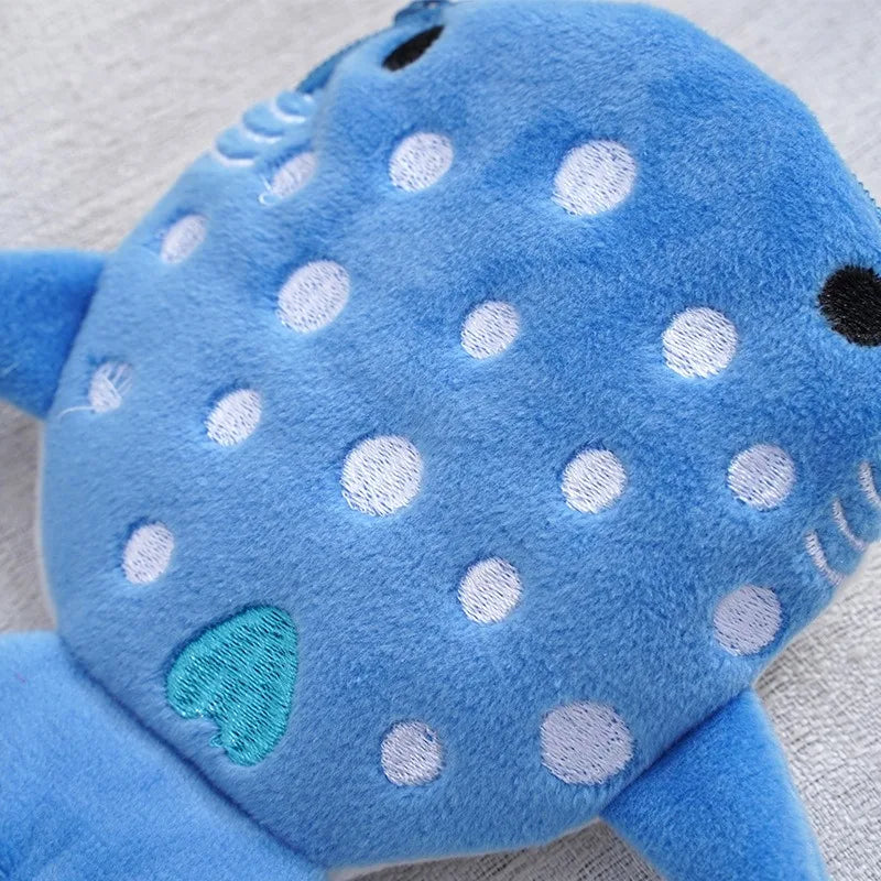 New Cartoon Shark Plush Coin Purse, Cute Pendant, Data Cable Bag,