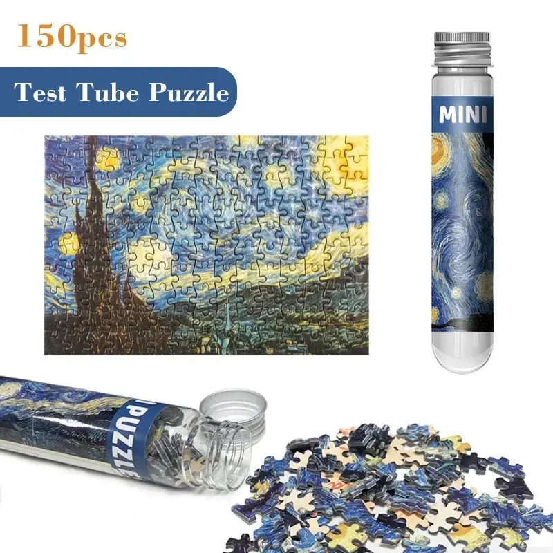 150pcs Test Tube Jigsaw Puzzle World Famous Painting Van Gogh The
