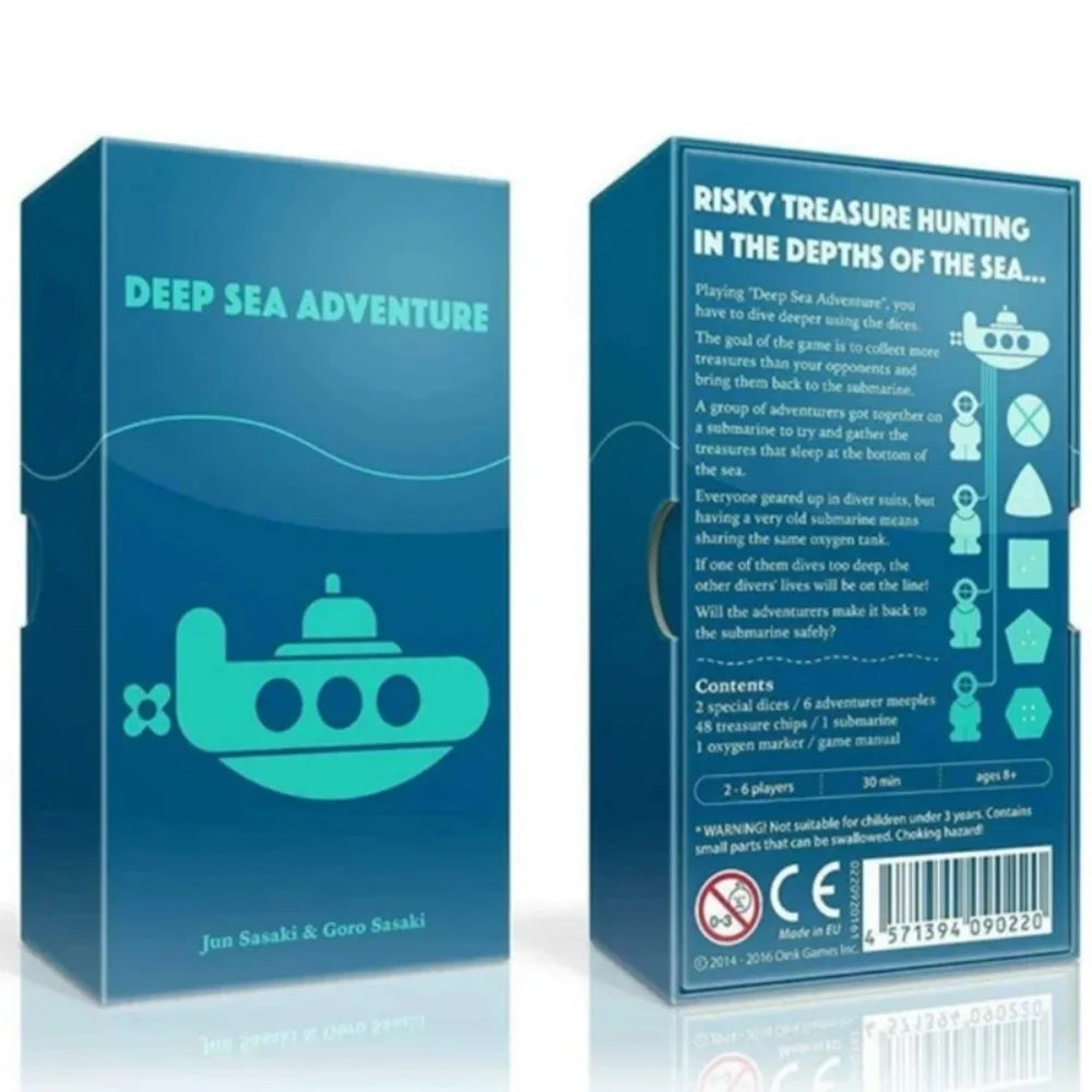 Deep Sea Adventure Board Game 2-6 Players Family Party Best Gift for