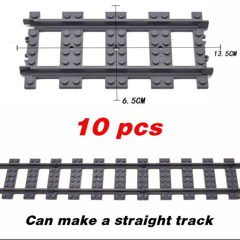 NEW City Trains Flexible Tracks Soft Straight Curved Rails Switch