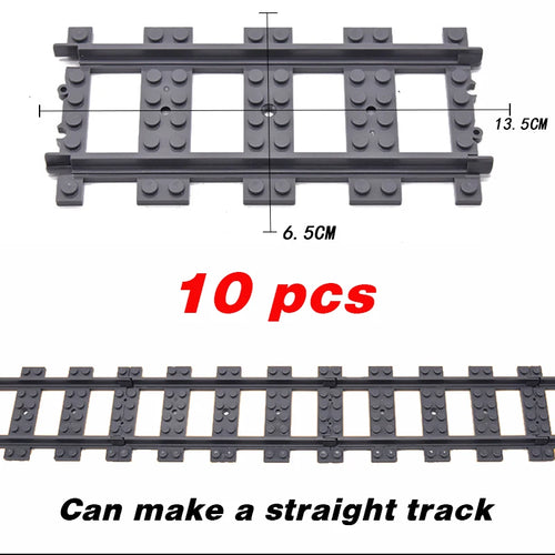 NEW City Trains Flexible Tracks Soft Straight Curved Rails Switch
