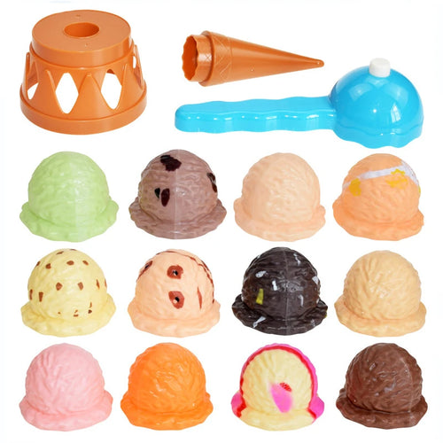 Children Simulation Food Kitchen Toy Ice Cream Stack Up Play Kids