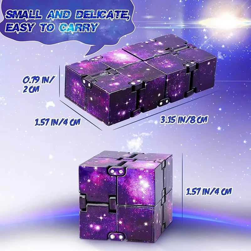 Infinity Cube Flip Adhd Toys Anxiety Toy Fingertips for Game Puzzle
