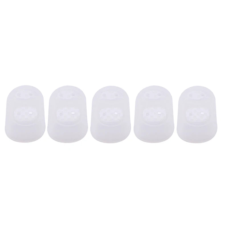 5pcs/Lot Multifunctional Silicone Thimbles Hollowed Out Breathable