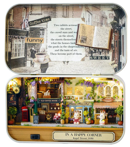 Box Theatre DIY Wooden DollHouses Miniature Box Cute Doll Houses 3D