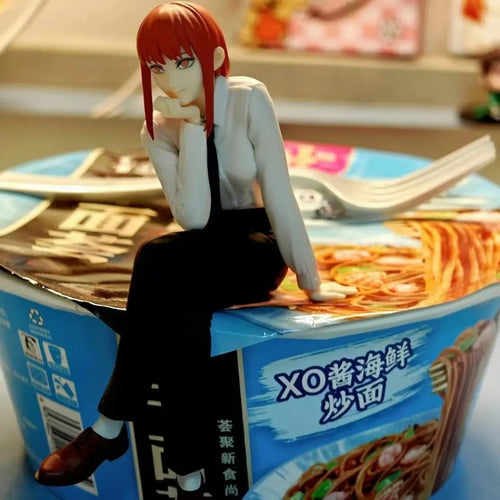 Chainsaw Man Figure Makima Anime 14cm Noodle Stopper Figure Model Toys