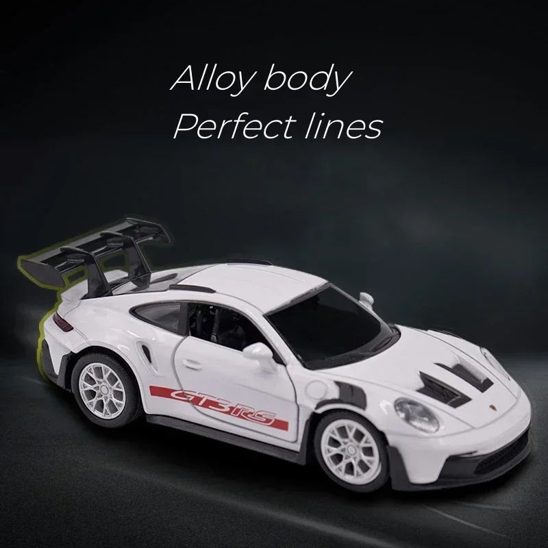 1:36 Porsche 911 GT3 RS Alloy Mini Car Model Racing Diecasts Metal Toy
