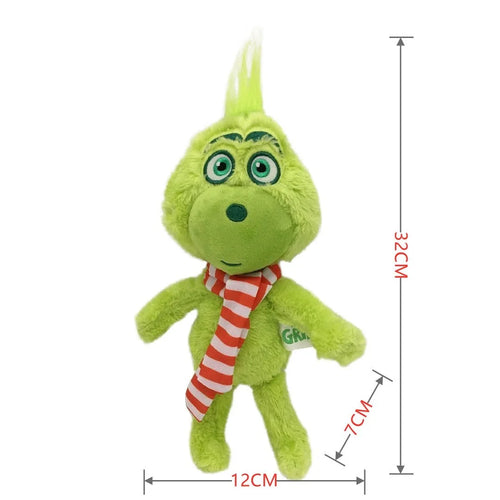 Bandai Grinch Plush Doll Toy Gift Cartoon Style Children Toys Rag Doll