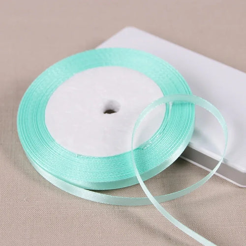 25Yards 6mm Silk Satin Ribbons for Crafts Bow Handmade accessories for