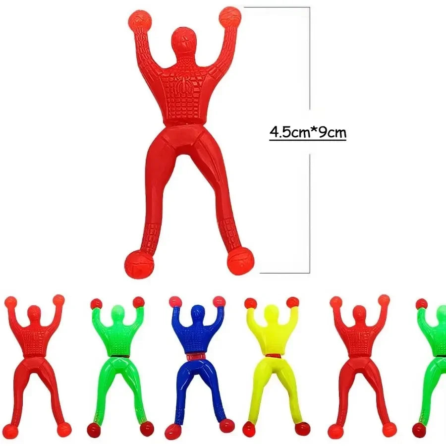 10/100Pcs Novelty Sticky Wall Climbing Climber Men Kids Boy Birthday