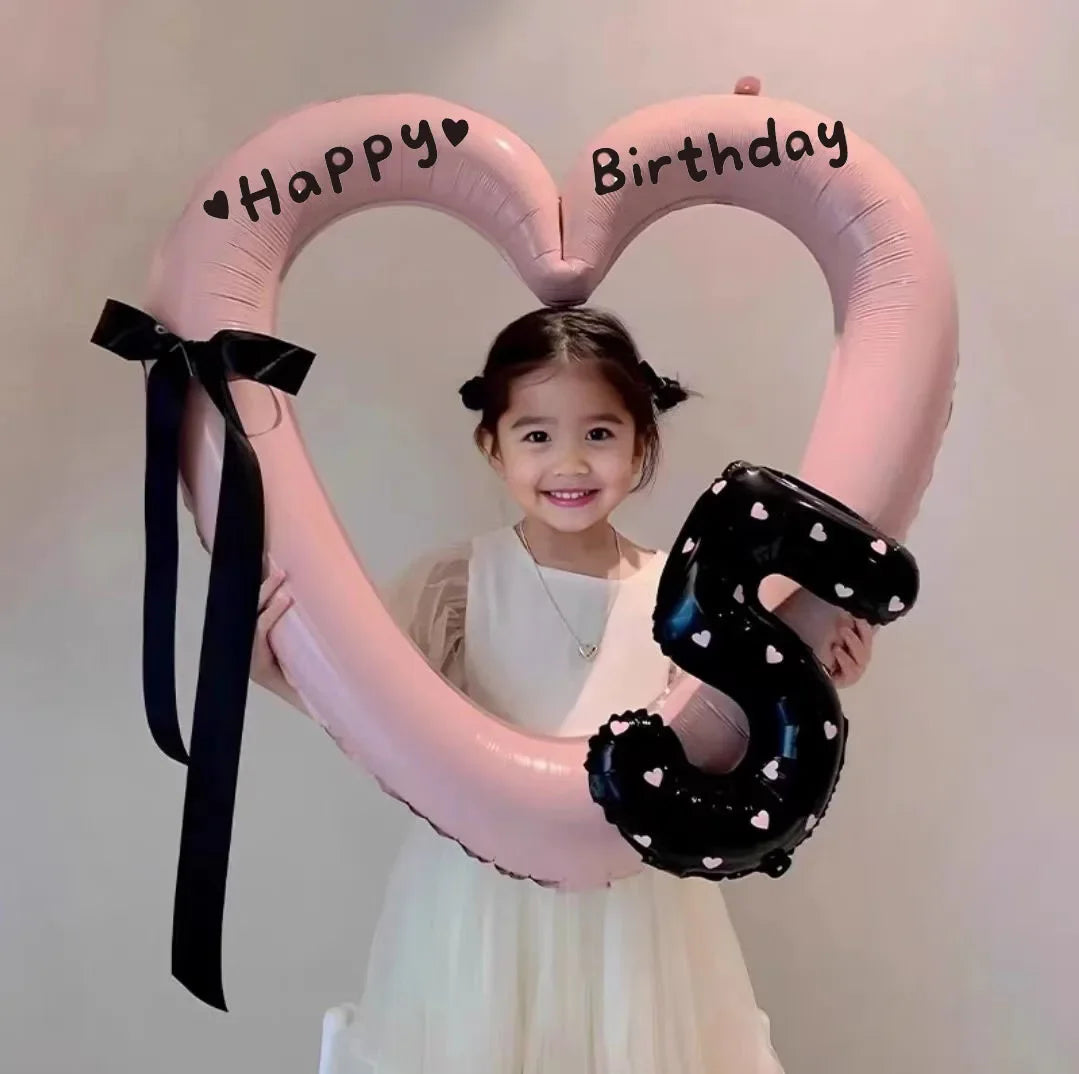 Hollow Out Love Heart Balloon Birthday Party Decoration Cute Love